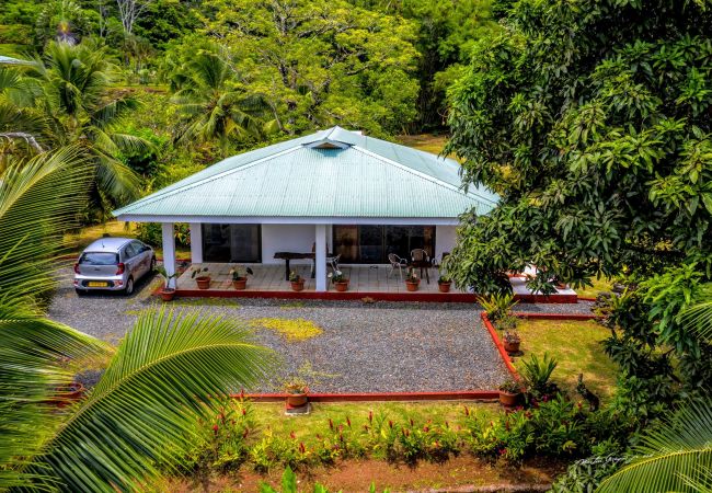 Maroe House 4, the planted garden, large terrace and parking