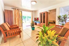 The view of the living room of the house - Fare Mokai NUKU HIVA