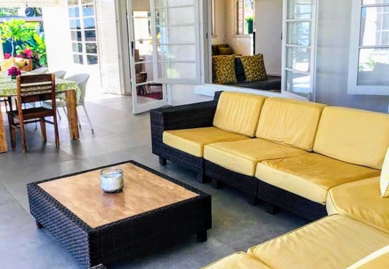 The furnished terrace area The terrace