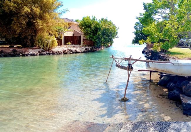 Bungalow/Linked villa in Tiahura - MOOREA - Bungalow Moekea Lagoon